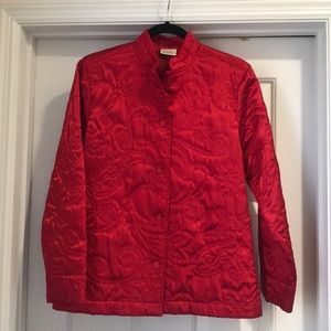 Red Quilted Jacket